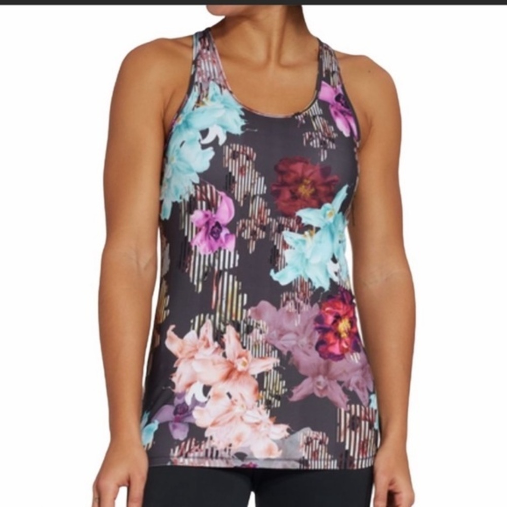 Orchid flower tank top athletic Calia xs